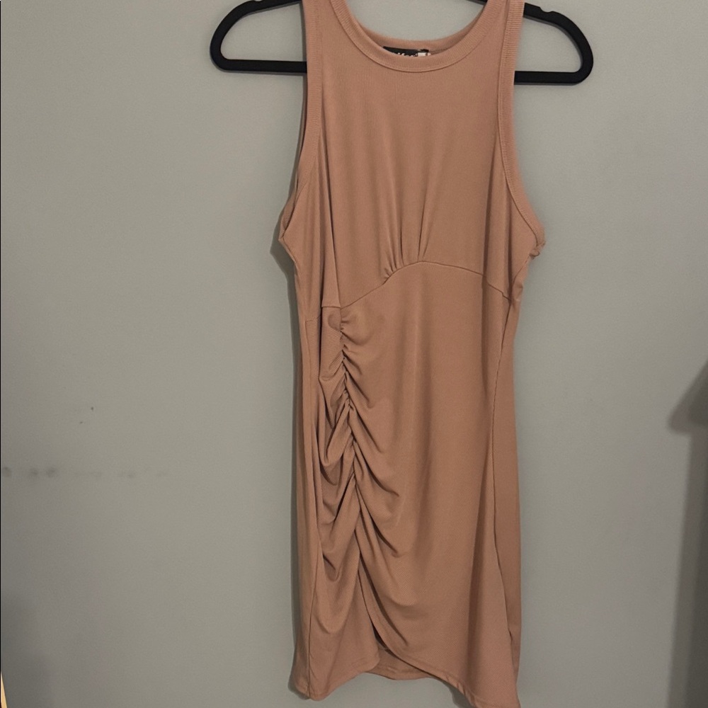 Tan Sleeveless Dress